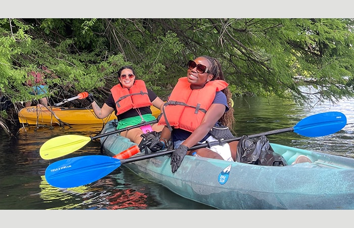 austin, kayak, cleanup