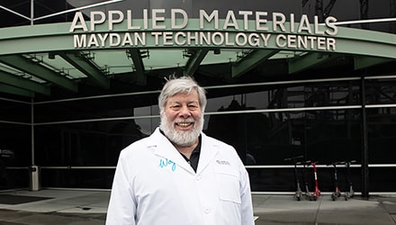 Iconic Innovator Steve Wozniak Visits Applied Materials